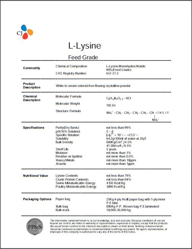 CJ (L-Lysine)